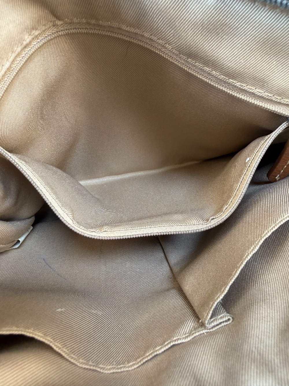 The Sak Melrose Gray Leather Shoulder Bag Adjustable Strap Exterior Pockets - Picture 7 of 12
